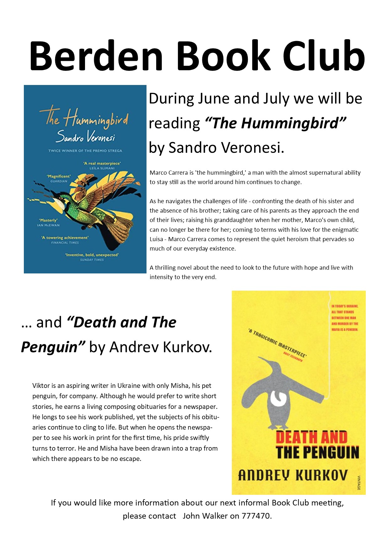 June 2022 - The Humingbird and Death &amp; The Penguin.pub
